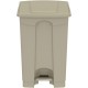 Safco Plastic Step-on Waste Receptacle - 12 gal Capacity - Foot Pedal, Lightweight, Easy to Clean - 23.8" Height x 15.8" Width x