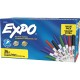 Expo Low-Odor Dry-erase Markers - Ultra Fine Marker Point - Chisel Marker Point Style - Green, Blue, Black, Red, Purple Alcohol 