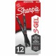 Sharpie S-Gel Pens - 1 mm Pen Point Size - Retractable - Red Gel-based Ink - 12 / Dozen