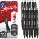 Sharpie S-Gel Pens - 1 mm Pen Point Size - Retractable - Blue Gel-based Ink - 12 / Dozen