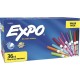 Expo Low-Odor Dry Erase Fine Tip Markers - Fine Marker Point - Assorted Alcohol Based Ink - 36 / Box