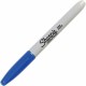 Sharpie Fine Point Permanent Marker - Fine Marker Point - 1 mm Marker Point Size - Blue - 12 / Box