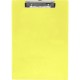 Saunders Neon Plastic Clipboards - 0.50" Clip Capacity - Plastic - Neon Yellow - 1 Each