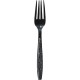 Solo Cup Extra Heavyweight Polystyrene Forks - 1000/Carton - Fork - 1 x Fork - Breakroom - Disposable - Black