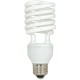 Satco 23-watt T2 Spiral CFL Bulb - 23 W - 100 W Incandescent Equivalent Wattage - 120 V AC - 1600 lm - Spiral - T2 Size - White 