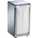 San Jamar Stainless Steel Tabletop Napkin Dispenser - Tall Fold Dispenser - 150 - 7.5" Height x 3.7" Width x 4" Depth - Stainles