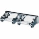 San Jamar 2-Roll Locking Bath Tissue Dispenser - Roll Dispenser - 2 x Roll - 2.8" Height x 12.4" Width x 4.5" Depth - Chrome - A