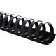 Sparco Plastic Binding Spines - 1" Diameter - 200 x Sheet Capacity - Black - Plastic - 100 / Box