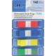 Sparco Pop-up Removable Small Flags - 1/2" - Assorted - See-through, Self-adhesive, Removable - 140 / Pack