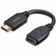 StarTech.com 6"/15cm HDMI Port Saver Cable, 4K 60Hz High Speed HDMI 2.0 Extension Cable with Ethernet, HDMI Male to Female Exten