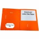 Sparco Letter Pocket Folder - 8 1/2" x 11" - 2 Internal Pocket(s) - Orange - 25 / Box