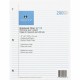 Sparco Notebook Filler Paper - Letter - 200 Sheets - Ruled Red Margin - 16 lb Basis Weight - Letter - 8 1/2" x 11" - White Paper
