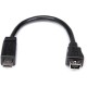 StarTech.com 6in Micro USB to Mini USB Adapter Cable M/F - Connect Micro USB devices using a Mini USB Cable - micro usb male to 