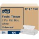 TORK Universal Facial Tissue Flat Box - 2 Ply - 7.90" x 8.20" - White - Paper - Soft, Absorbent, Low Linting - For Face - 100 Pe