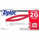 Ziploc 2-Gallon Storage Bags - Extra Large Size - 2 gal Capacity - Clear - 100/Carton - Food