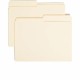 Smead 1/2 Tab Cut Letter Recycled Top Tab File Folder - 8 1/2" x 11" - 3/4" Expansion - Top Tab Location - Assorted Position Tab