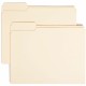 Smead 1/3 Tab Cut Letter Recycled Top Tab File Folder - 8 1/2" x 11" - 3/4" Expansion - Top Tab Location - Left Tab Position - M