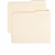 Smead 2/5 Tab Cut Letter Recycled Top Tab File Folder - 8 1/2" x 11" - 3/4" Expansion - Top Tab Location - Right Tab Position - 