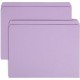 Smead Colored Straight Tab Cut Letter Recycled Top Tab File Folder - 8 1/2" x 11" - 3/4" Expansion - Lavender - 10% Recycled - 1