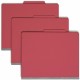 Smead Colored 2/5 Tab Cut Letter Recycled Classification Folder - 8 1/2" x 11" - 2" Expansion - 2 x 2B Fastener(s) - 2" Fastener