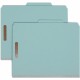Smead 2/5 Tab Cut Letter Recycled Classification Folder - 8 1/2" x 11" - 2" Expansion - 4 x 2K Fastener(s) - 1" Fastener Capacit