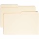 Smead 1/2 Tab Cut Legal Recycled Top Tab File Folder - 8 1/2" x 14" - 3/4" Expansion - Top Tab Location - Assorted Position Tab 