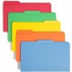 Smead Colored 1/3 Tab Cut Legal Recycled Top Tab File Folder - 8 1/2" x 14" - 3/4" Expansion - Top Tab Location - Assorted Posit