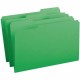 Smead Colored 1/3 Tab Cut Legal Recycled Top Tab File Folder - 8 1/2" x 14" - Top Tab Location - Assorted Position Tab Position 