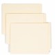 Smead Straight Tab Cut Letter Recycled End Tab File Folder - 8 1/2" x 11" - 3/4" Expansion - Manila - 10% Recycled - 100 / Box