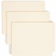 Smead Straight Tab Cut Letter Recycled End Tab File Folder - 1 1/2" Folder Capacity - 8 1/2" x 11" - 1 1/2" Expansion - Manila -