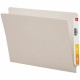 Smead Shelf-Master Straight Tab Cut Letter Recycled End Tab File Folder - 8 1/2" x 11" - 3/4" Expansion - Gray - 10% Recycled - 