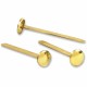 ACCO Brass Fasteners - 0.47" Head - 2" Length - 100 Sheet Capacity - Flexible, Heavy Duty, Corrosion-free, Self-piercing Point, 
