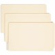 Smead Shelf-Master Straight Tab Cut Legal Recycled End Tab File Folder - 8 1/2" x 14" - 3/4" Expansion - Manila - 10% Recycled -
