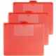 Smead 2-Pocket Out Guides - Printed Center Tab(s) - Message - OUT - 0.50" Tab Height - Letter - Bright Red Poly Tab(s) - 50 / Bo