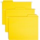 Smead FasTab 1/3 Tab Cut Letter Recycled Hanging Folder - 8 1/2" x 11" - Top Tab Location - Assorted Position Tab Position - Yel