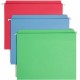 Smead FasTab Straight Tab Cut Letter Recycled Hanging Folder - 8 1/2" x 11" - Assorted Position Tab Position - Blue, Green, Red 
