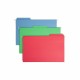 Smead FasTab 1/3 Tab Cut Legal Recycled Hanging Folder - 8 1/2" x 14" - Top Tab Location - Assorted Position Tab Position - Red,