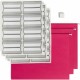Smead Protab Filing System with 20 Letter Size Hanging File Folders, 24 ProTab 1/3-Cut Tab labels, and 1 eraser (64197) - Red - 
