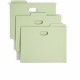 Smead FasTab 1/3 Tab Cut Letter Recycled Hanging Folder - 8 1/2" x 11" - 3 1/2" Expansion - Top Tab Location - Assorted Position