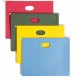 Smead Flex-I-Vision Letter Recycled Hanging Folder - 8 1/2" x 11" - 3 1/2" Expansion - Blue, Green, Red, Yellow - 10% Recycled -