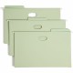 Smead FasTab 1/3 Tab Cut Legal Recycled Hanging Folder - 8 1/2" x 14" - 3 1/2" Expansion - Top Tab Location - Assorted Position 