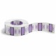 Smead BCCR Bar-Style Color-Coded Labels - "Alphabet" - 1 1/4" Width x 1" Length - Lavender - 500 / Roll - 500 / Roll