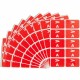 Smead AlphaZ ACCS Color-Coded Labels - "A" - 1" Width x 1 5/8" Length - Red - 10 / Sheet - 100 / Pack