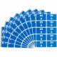Smead AlphaZ ACCS Color-Coded Labels - "B" - 1" Width x 1 5/8" Length - Dark Blue - 10 / Sheet - 100 / Pack