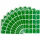 Smead AlphaZ ACCS Color-Coded Labels - "C" - 1" Width x 1 5/8" Length - Dark Green - 10 / Sheet - 100 / Pack