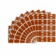 Smead AlphaZ ACCS Color-Coded Labels - "H" - 1" Width x 1 5/8" Length - Dark Brown - 10 / Sheet - 100 / Pack