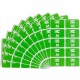 Smead AlphaZ ACCS Color-Coded Labels - "M" - 1" Width x 1 5/8" Length - Light Green - 10 / Sheet - 100 / Pack
