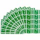 Smead AlphaZ ACCS Color-Coded Labels - "P" - 1" Width x 1 5/8" Length - Dark Green - 10 / Sheet - 100 / Pack