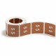 Smead DCC Color-Coded Numeric Labels - "Number" - 1 1/2" Width x 1 1/2" Length - Brown - 250 / Roll