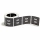Smead DCC Color-Coded Numeric Labels - "Number" - 1 1/2" Width x 1 1/2" Length - Black - 250 / Roll
